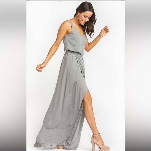 Show Me Your Mumu | Kendall Maxi Dress Frosty Pink Crisp size XXS - Picture 4 of 9